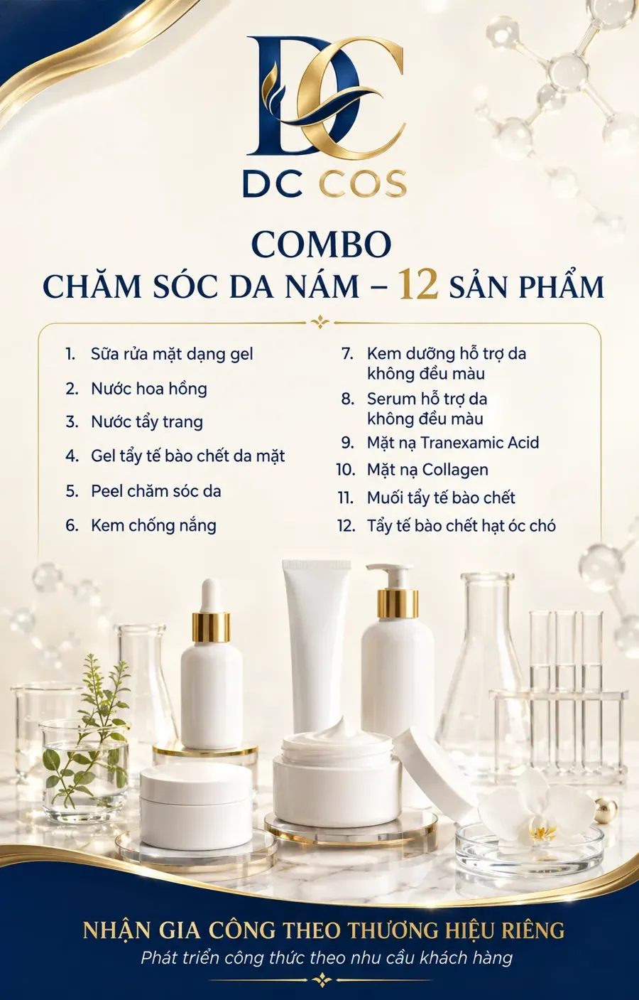 Gia công sản phẩm hỗ trợ chăm sóc da nám