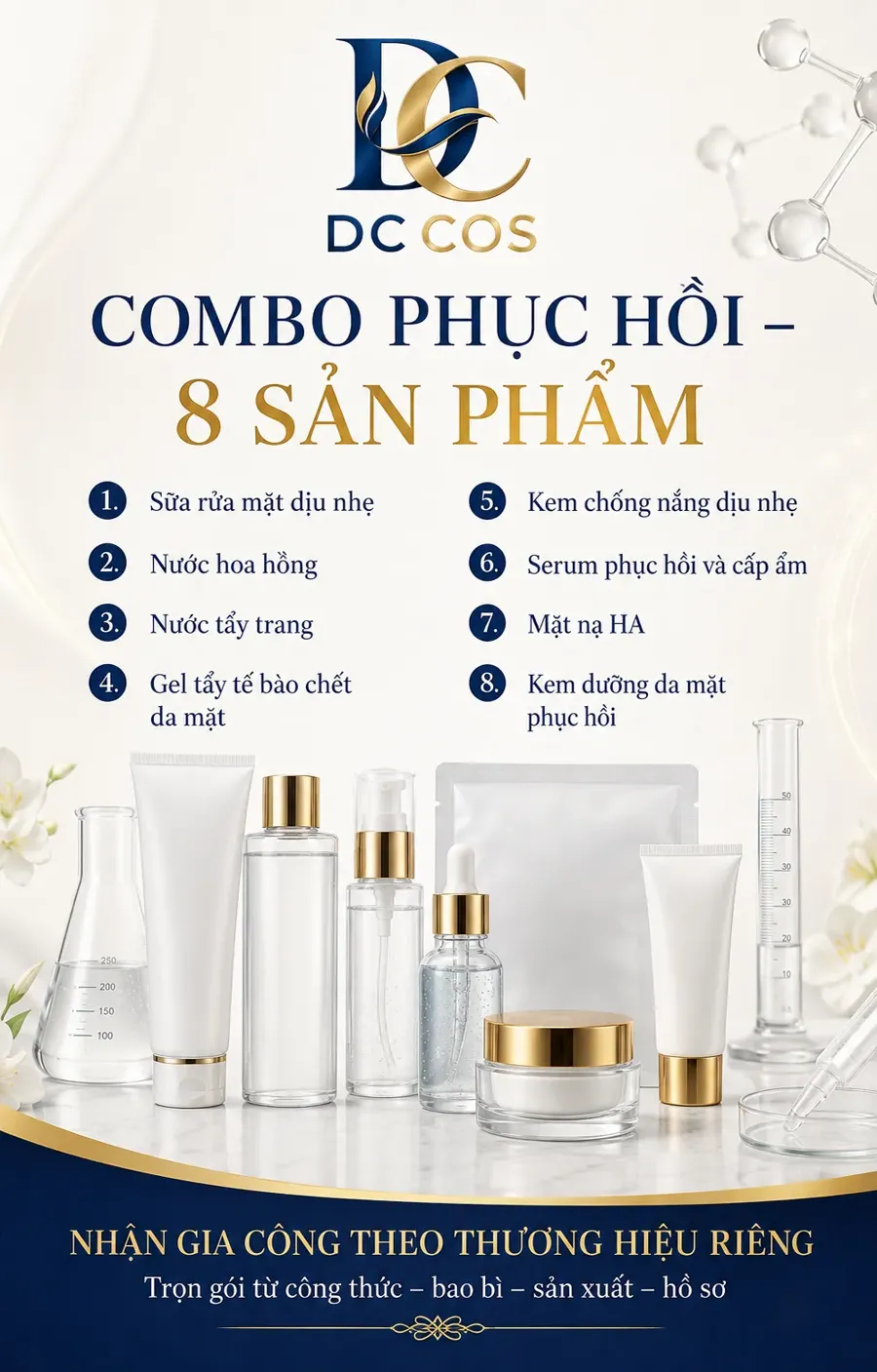 Gia công sản phẩm phục hồi và cấp ẩm
