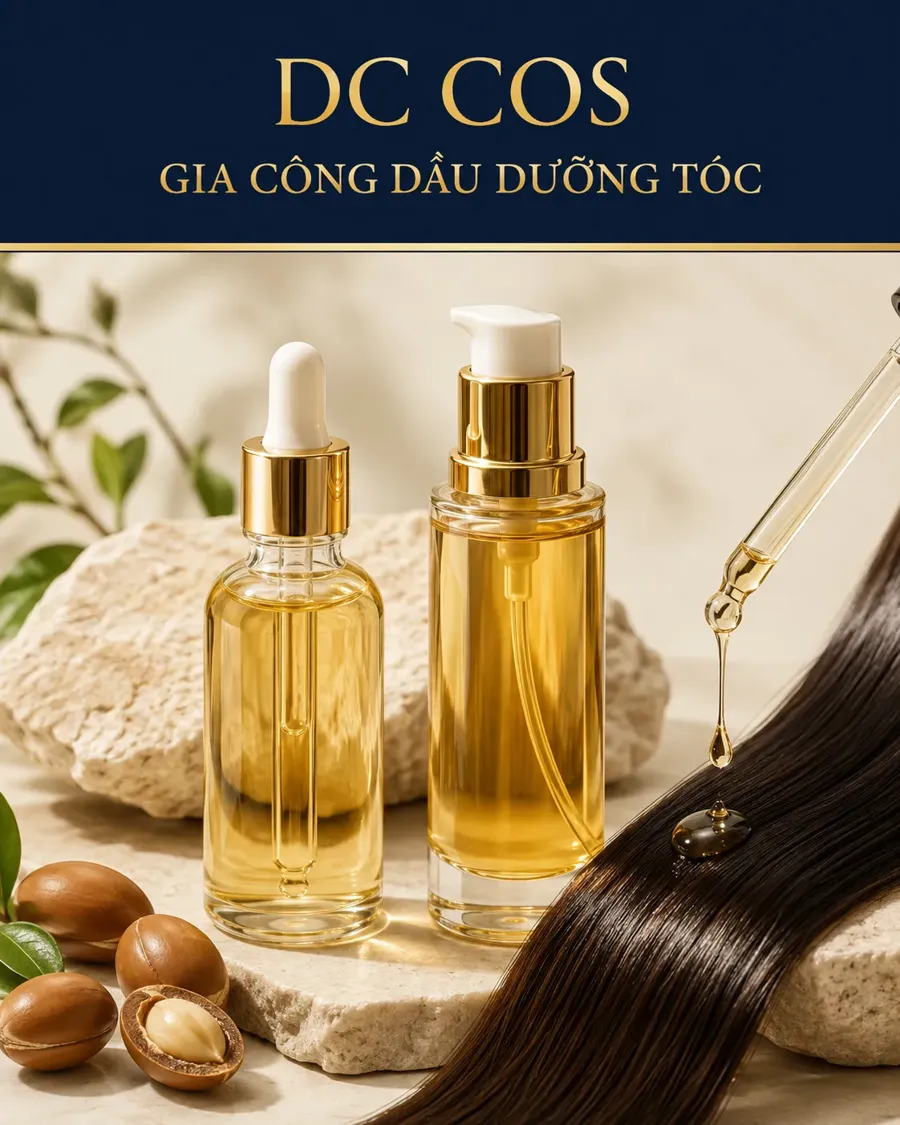 Gia công dầu dưỡng tóc