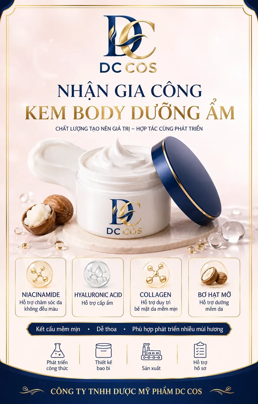 Gia công lotion dưỡng thể