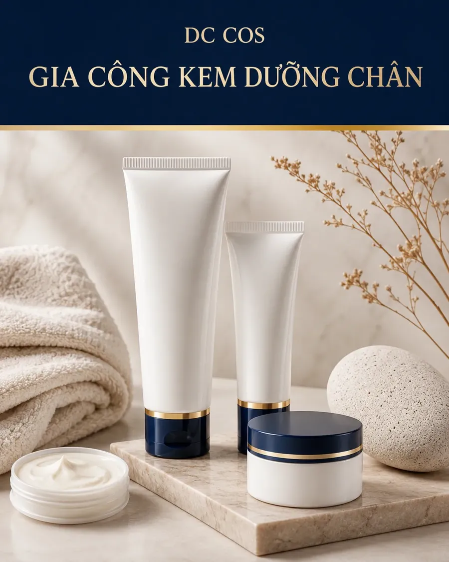 Gia công kem dưỡng chân