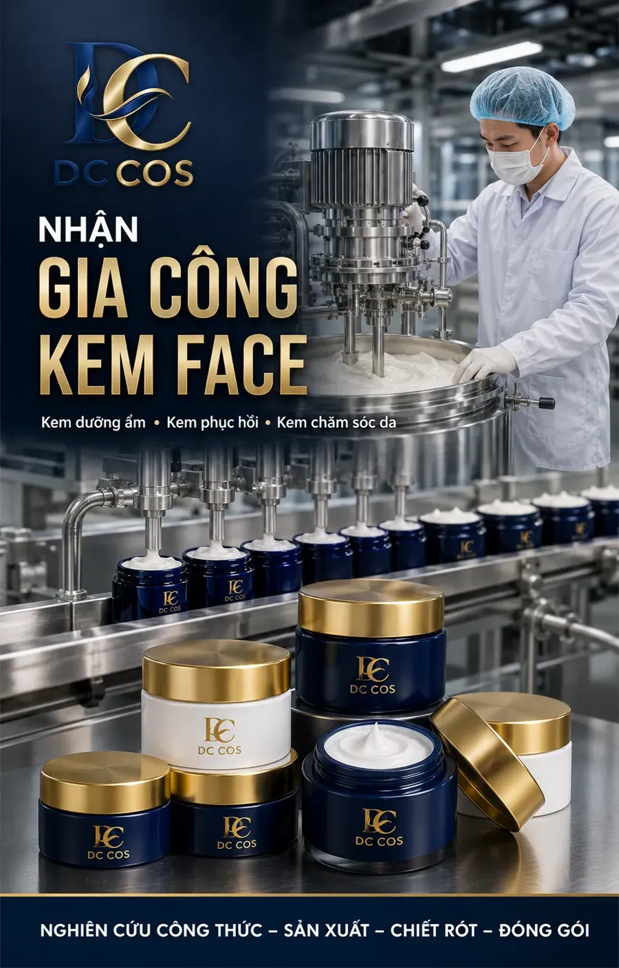 Gia công kem face