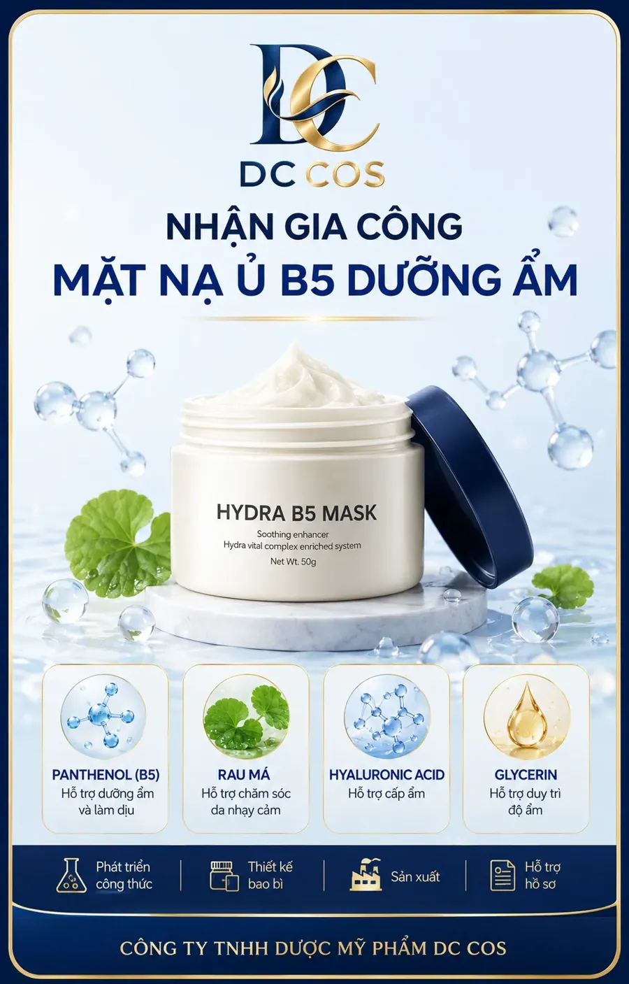 Gia công mặt nạ spa