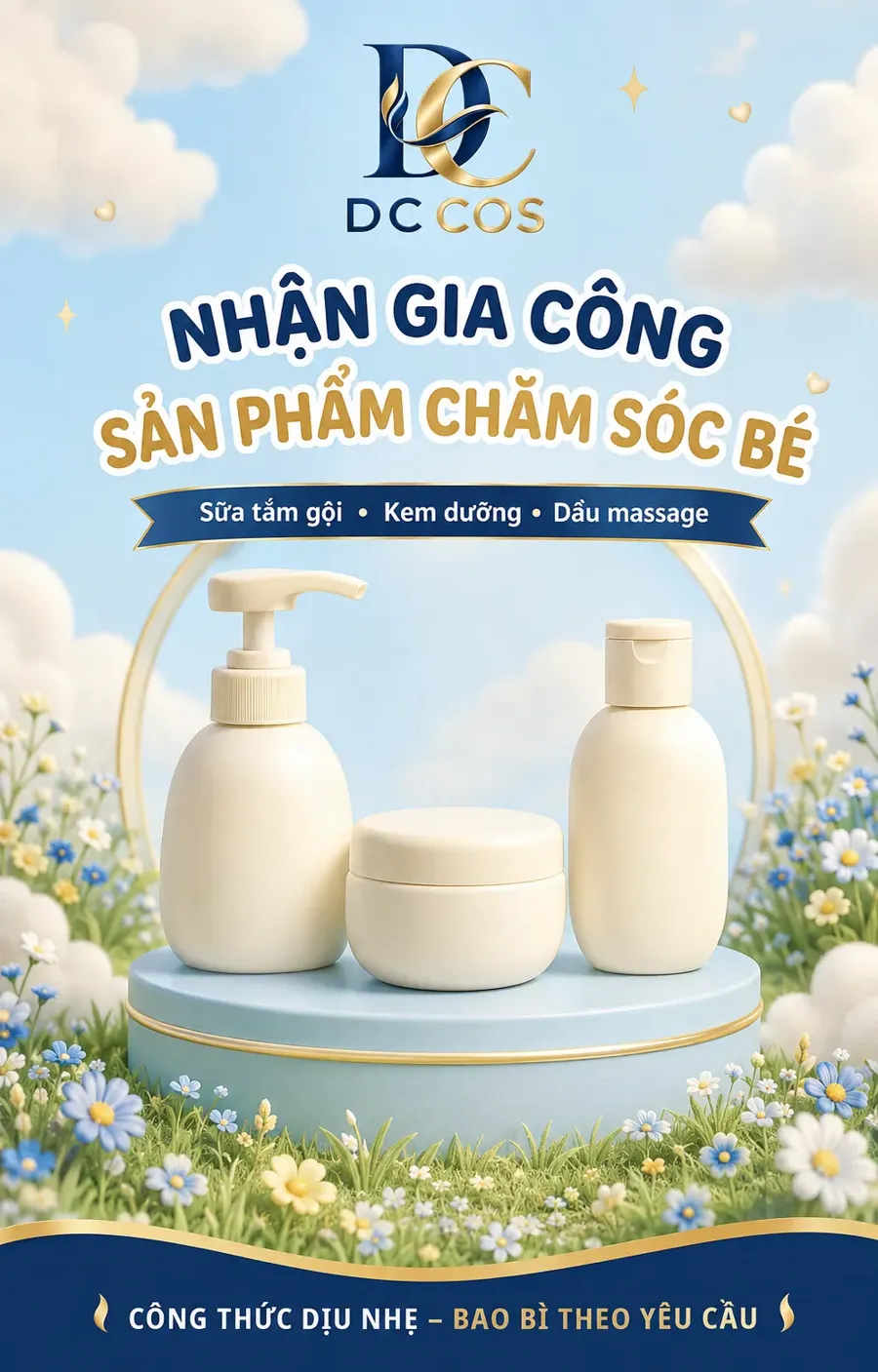 Gia công sản phẩm chăm sóc bé