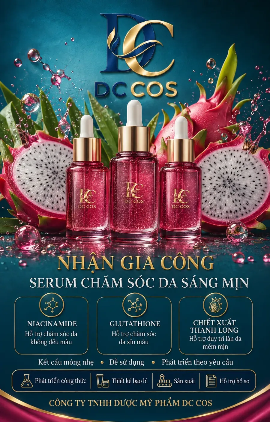 Gia công sản phẩm dưỡng sáng và đều màu da