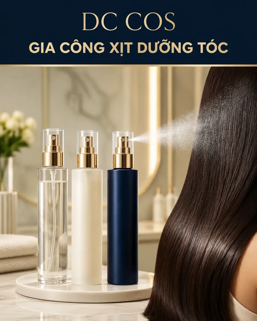 Gia công xịt dưỡng tóc