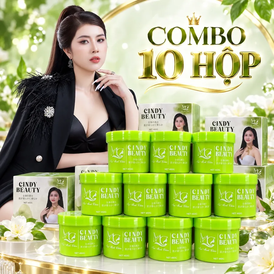 Combo 10 hộp Kem Body Cindy Beauty 450G