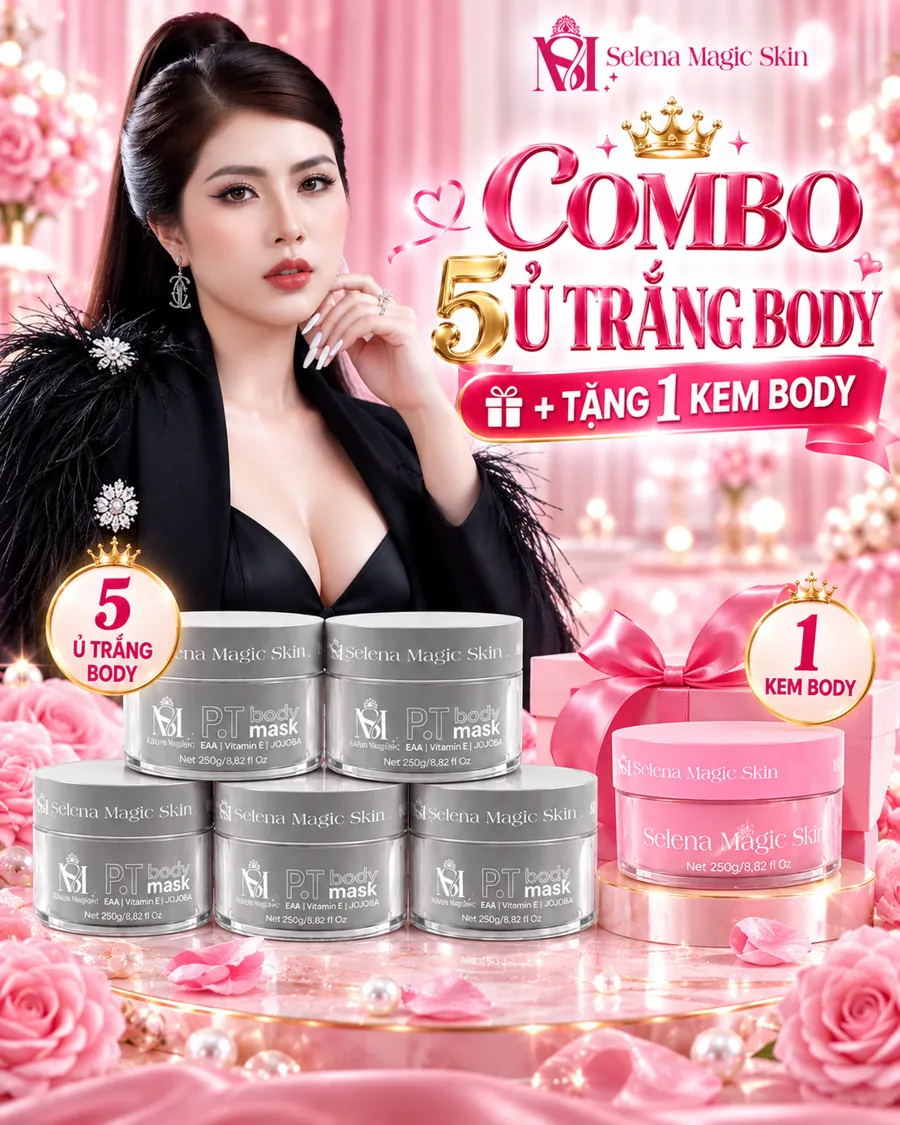 Combo 5 Ủ Trắng Body — tặng 1 kem body