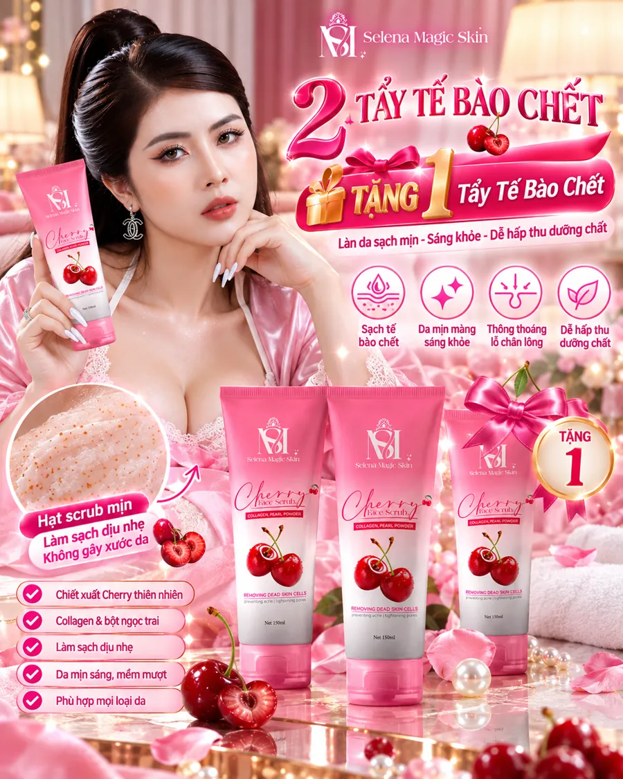 Combo 2 tẩy tế bào chết Cherry — tặng 1