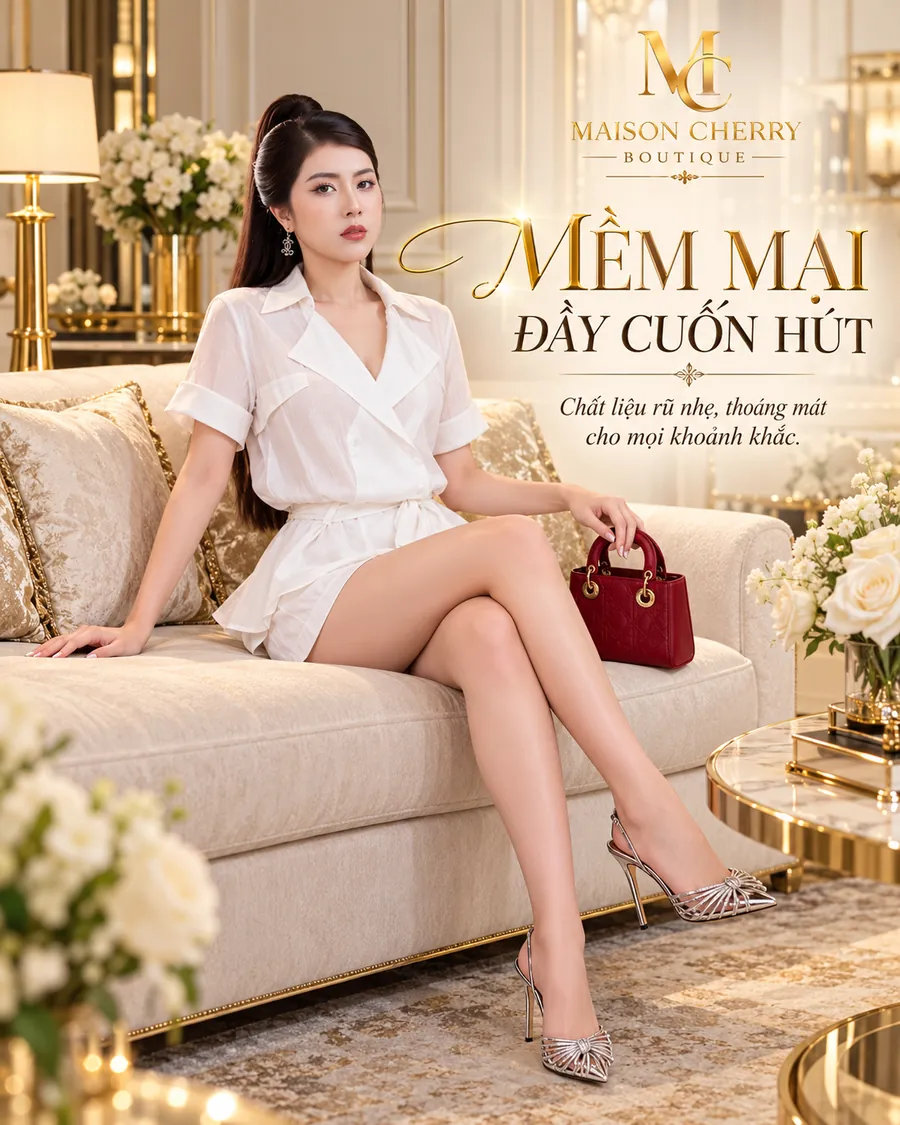 Set Short Bay Thắt Eo – 2 màu Trắng / Đen — ảnh 9