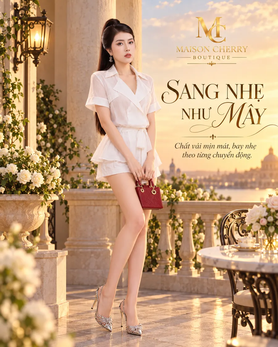 Set Short Bay Thắt Eo – 2 màu Trắng / Đen — ảnh 10