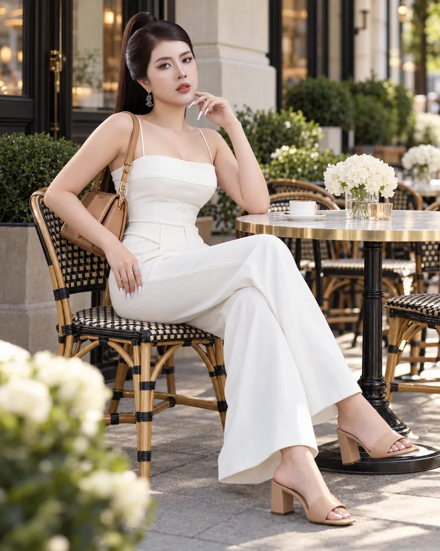Set Áo Quây Trắng Quần Suông — ảnh 6