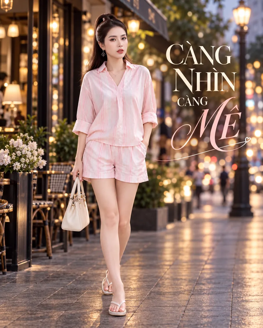 Set Sơ Mi Hồng Quần Short — ảnh 10