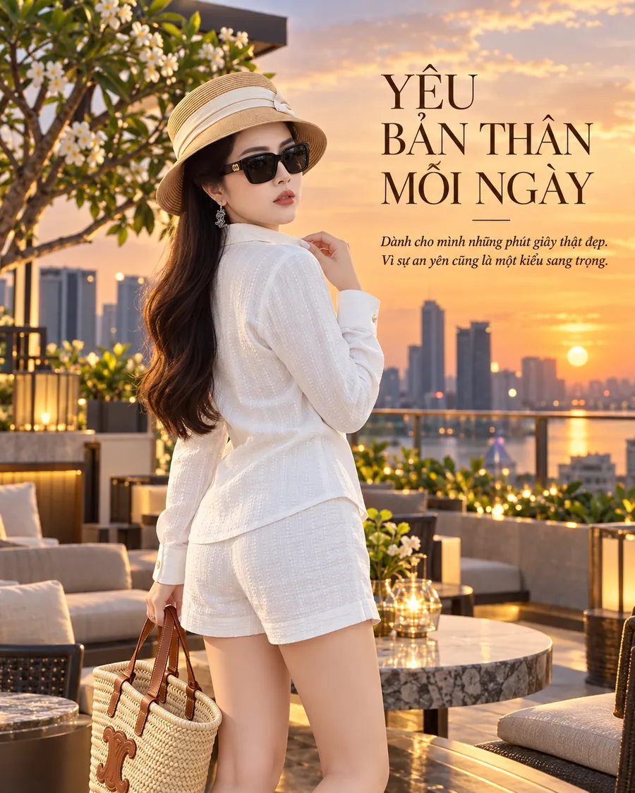 Set Linen Thêu Resort – Trắng Thanh Lịch — ảnh 6